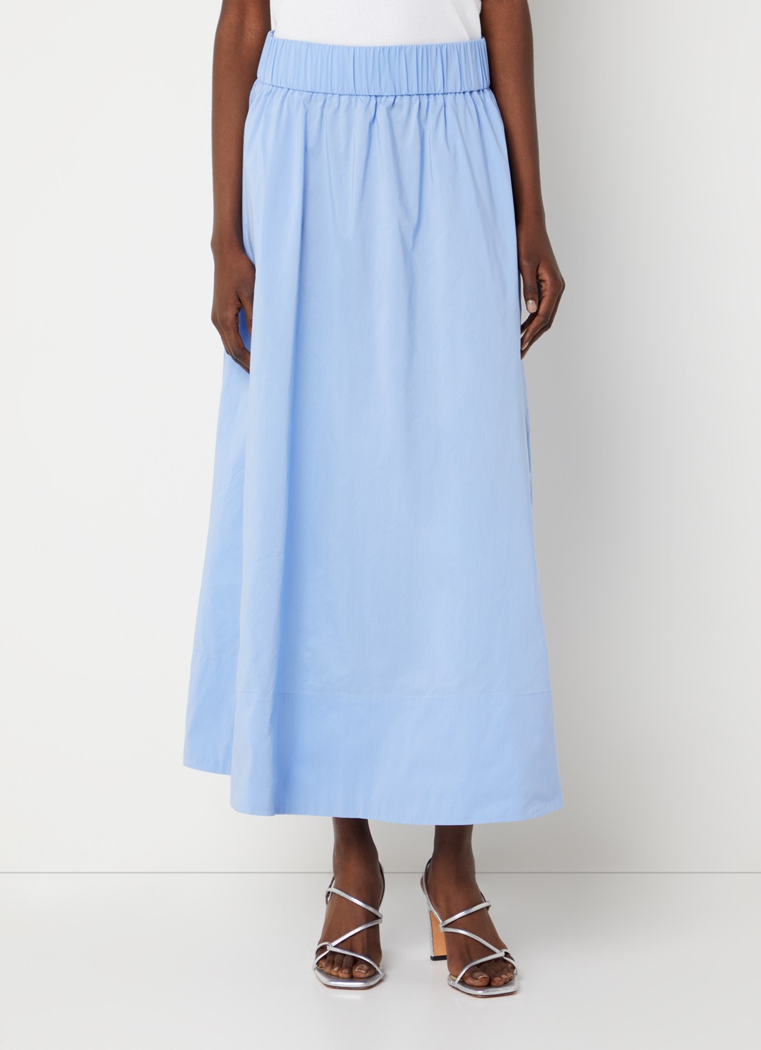 Neo Noir Yara midi rok  - detail 3 blauw