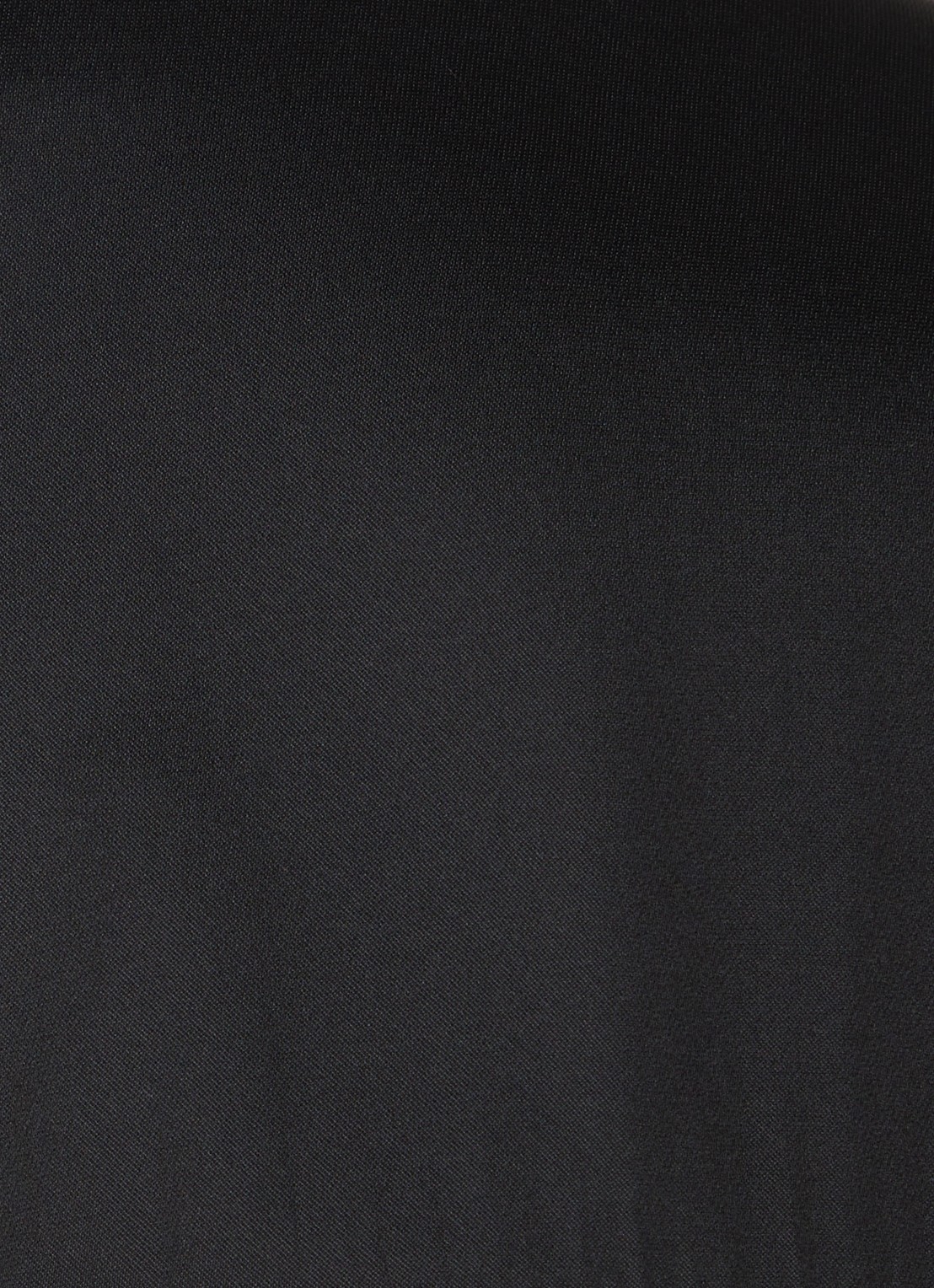 Neo Noir Zola blouse van satijn met plissé - detail 5 zwart