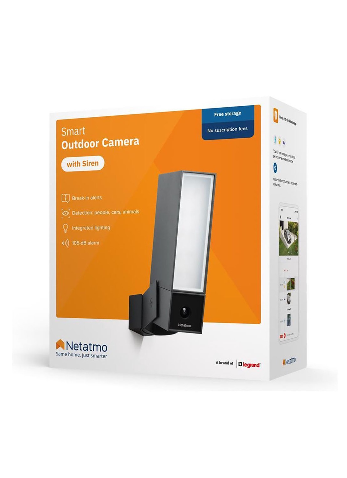 Netatmo Slimme buitencamera met sirene - detail 5 zwart