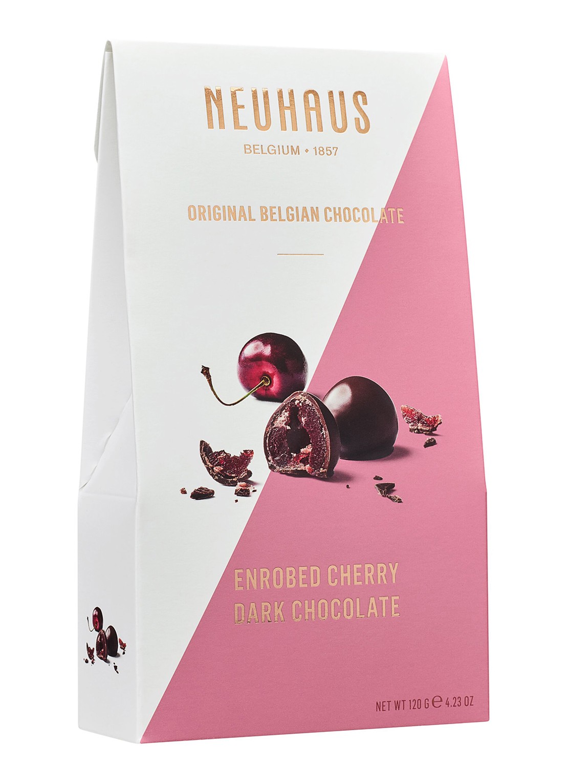 Neuhaus Choc Moments kersen met chocolade 120 gram - voorkant undefined