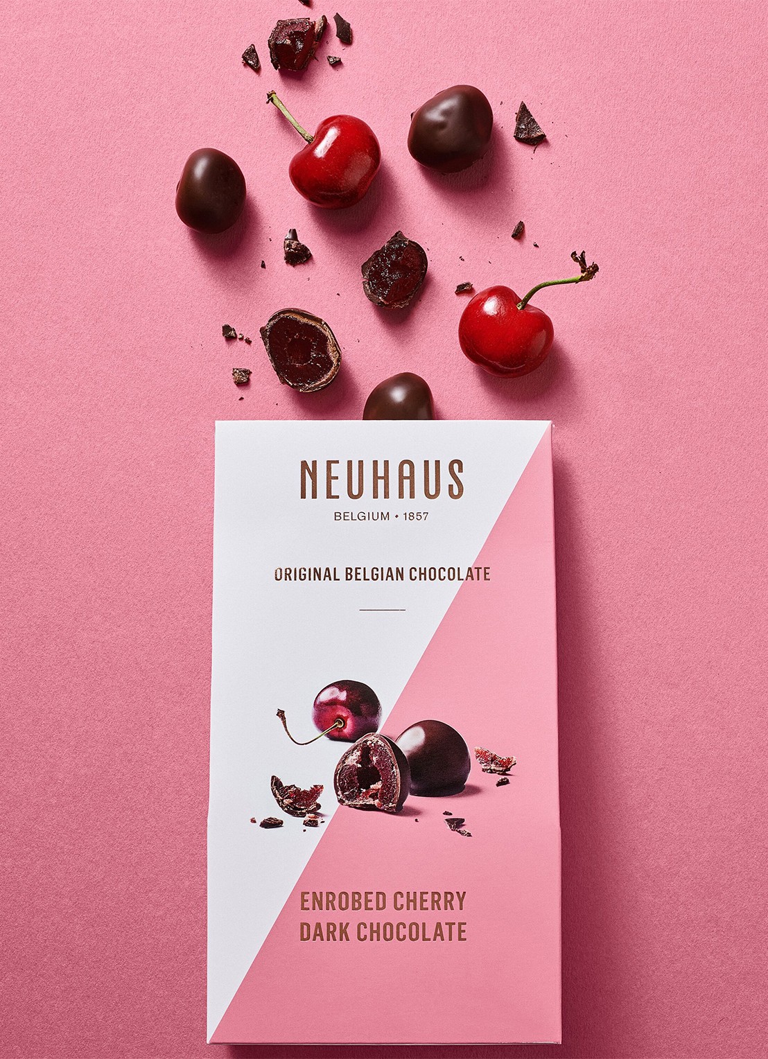Neuhaus Choc Moments kersen met chocolade 120 gram - voorkant 2 undefined