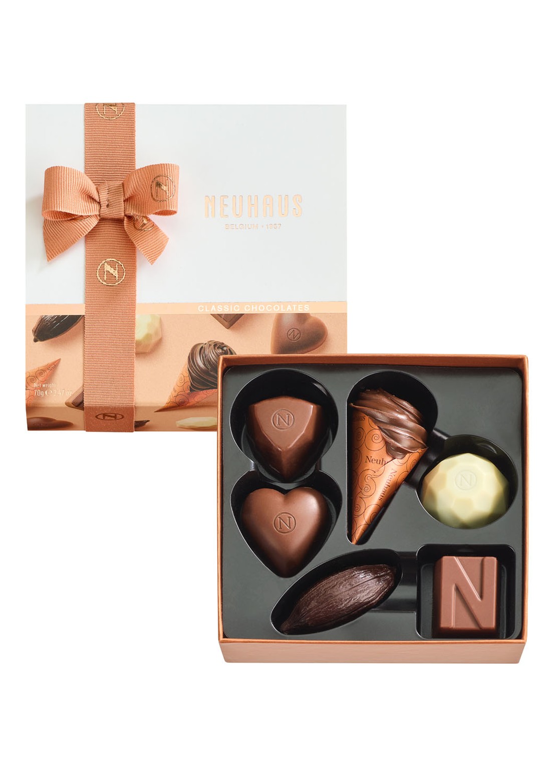 Neuhaus Discovery Classic Mix bonbons 6 stuks  - voorkant 2 wit