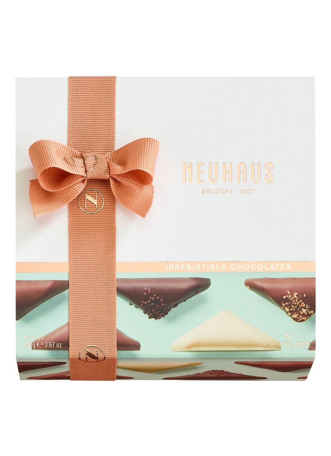 Neuhaus Discovery Irrésistibles Box bonbons 5 stuks - voorkant wit