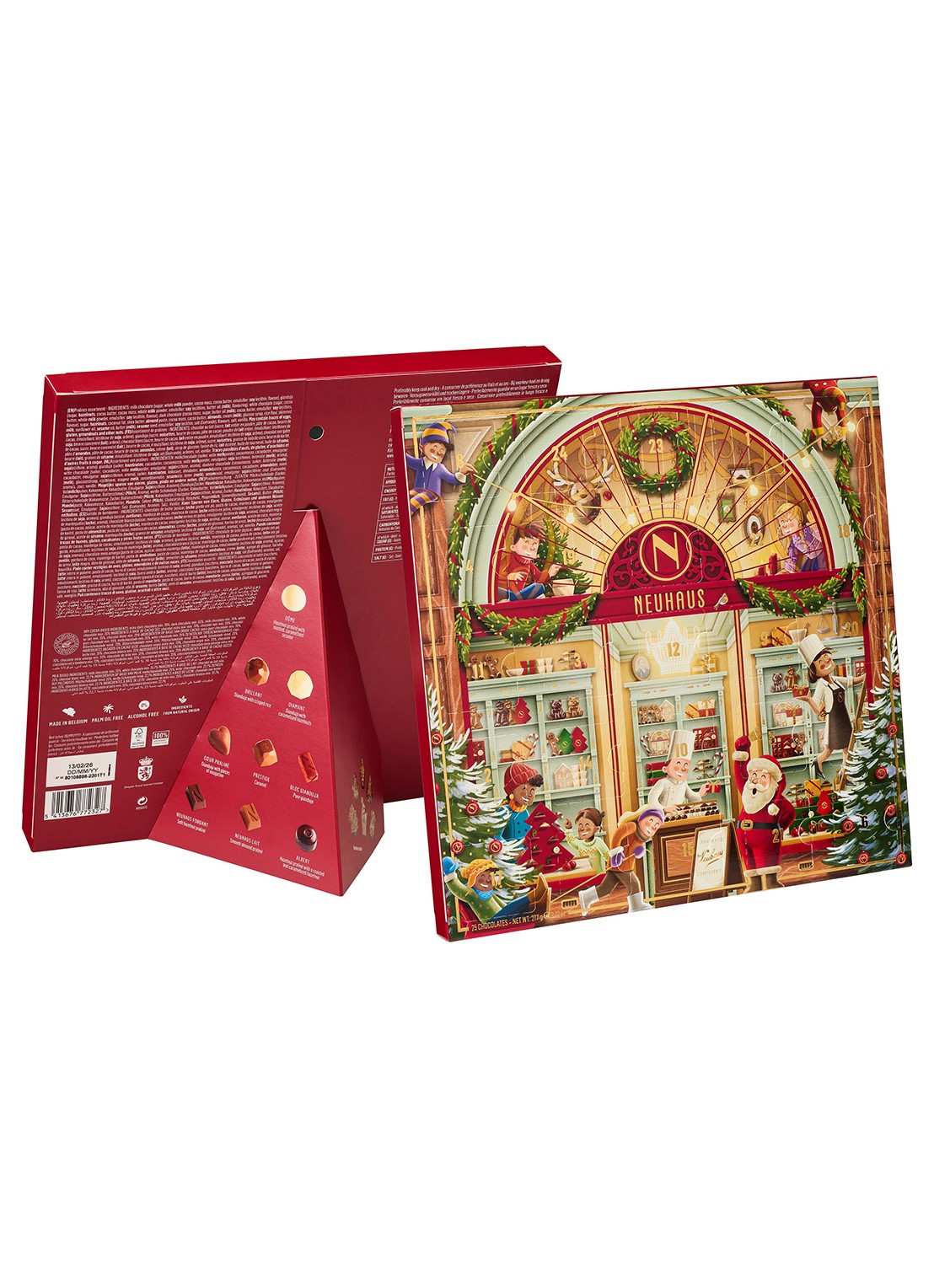 Neuhaus Klassieke Neuhaus Adventskalender gevuld met chocolade bonbons - 25 dagen - detail undefined