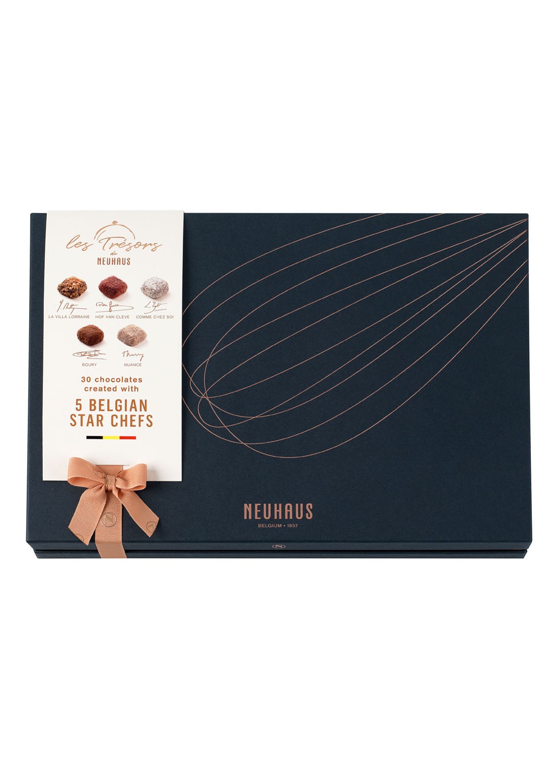 Neuhaus Les Trésors chocoladetruffels 30 stuks  - voorkant donkerblauw