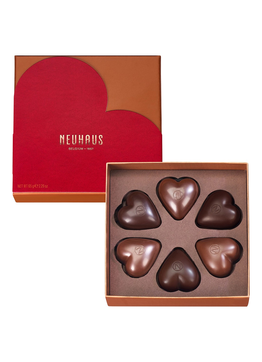 Neuhaus N°1 Koper Love pralines 65 gram - voorkant 2 undefined