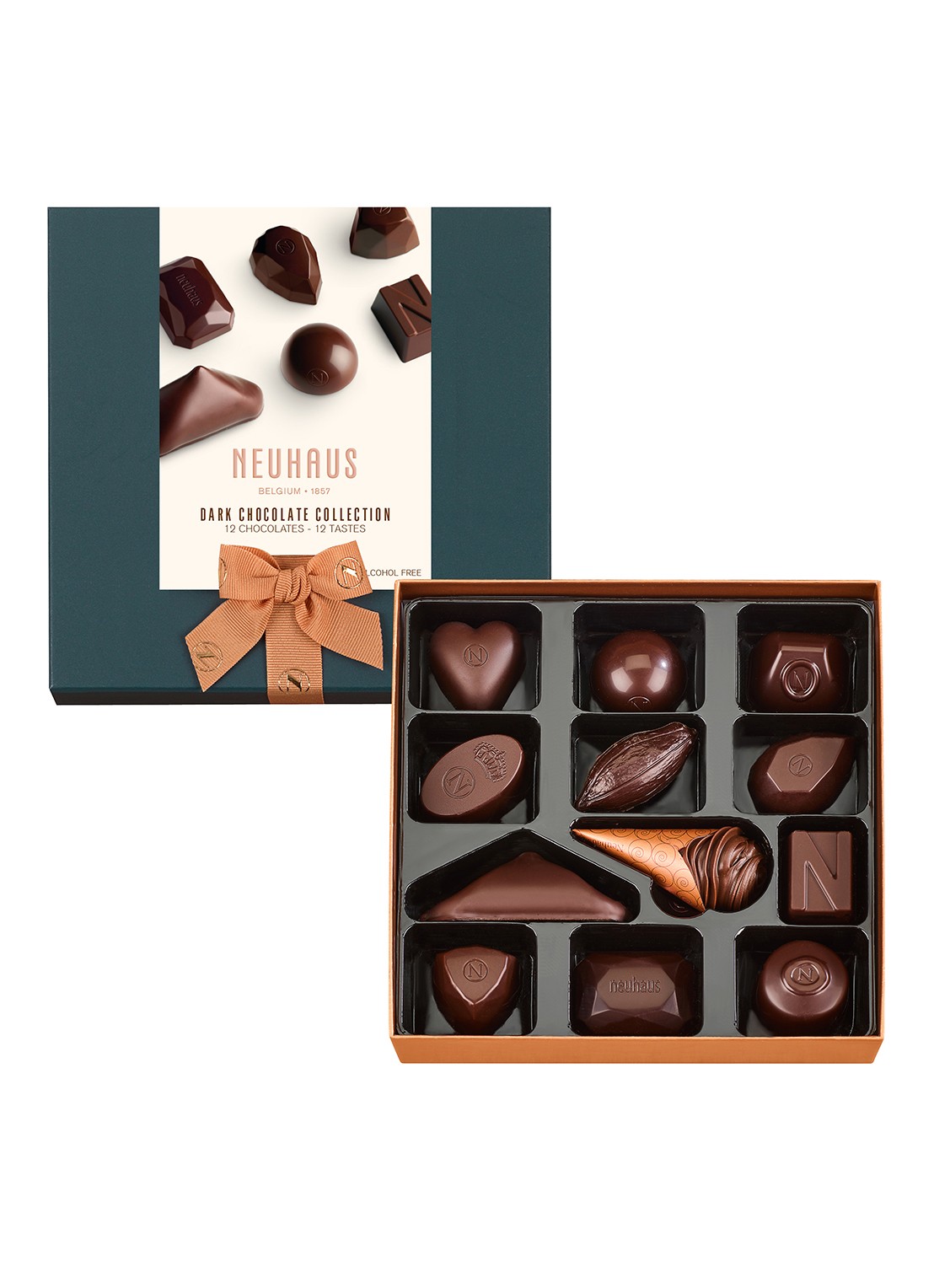 Neuhaus Pure chocolade bonbons 12 stuks - voorkant 3 undefined