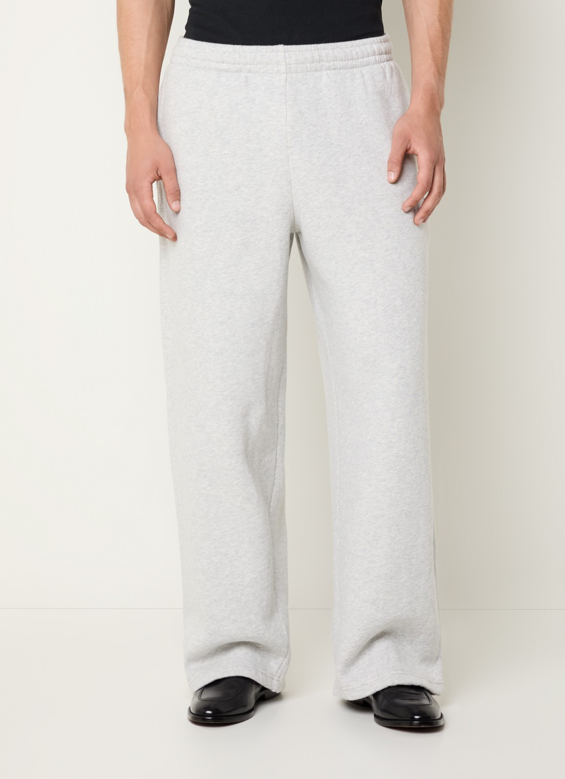 New Amsterdam Surf Association Chop loose fit joggingbroek met steekzakken - detail grijsmele