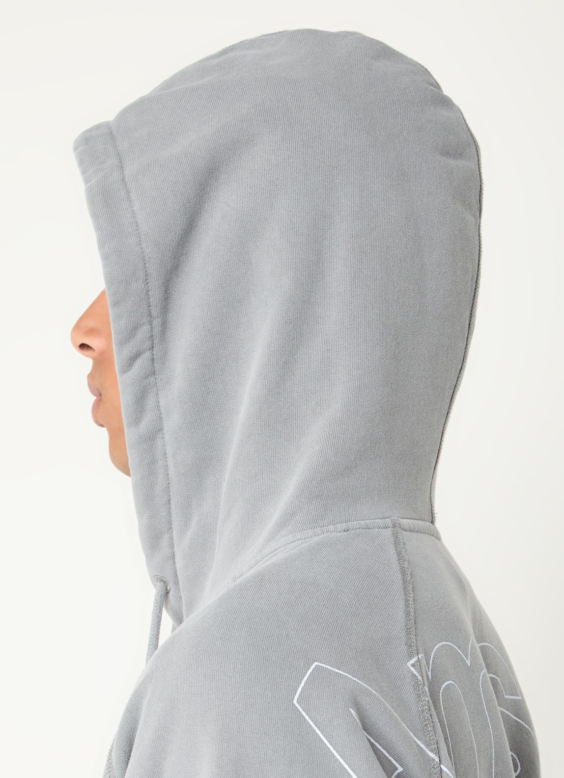 New Amsterdam Surf Association Hoodie met backprint  - detail 5 grijs