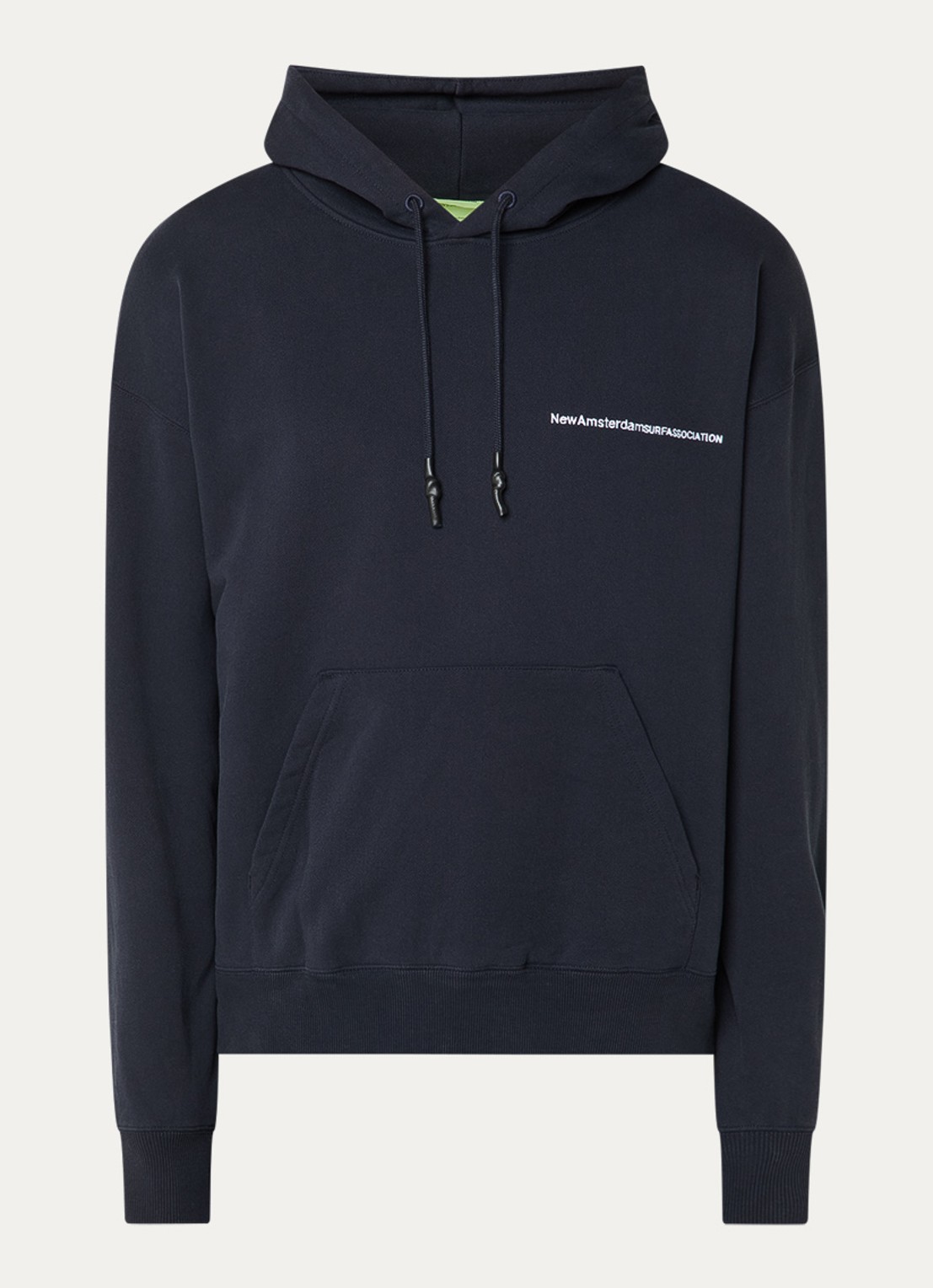 New Amsterdam Surf Association Hoodie met logo- en backprint - voorkant 4 donkerblauw