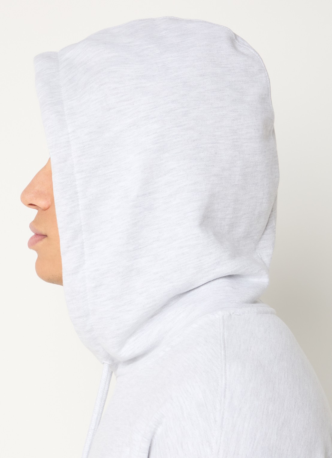 New Amsterdam Surf Association Hoodie met logo- en backprint - detail 2 grijsmele