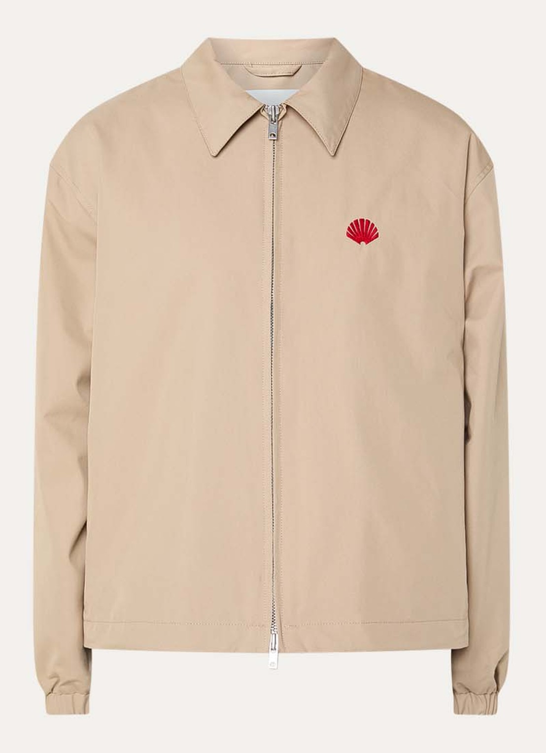 New Amsterdam Surf Association Jack met logo- en backprint - voorkant 3 beige