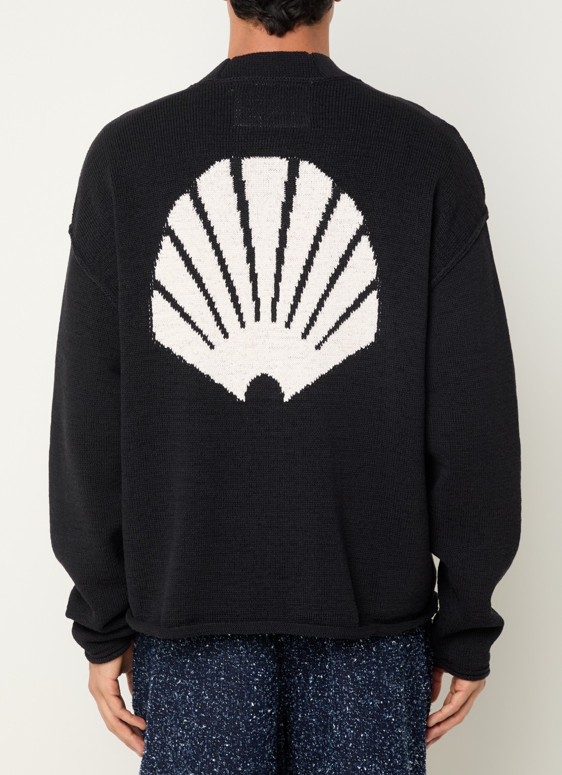 New Amsterdam Surf Association Logo vest met backprint en steekzakken - detail 2 zwart