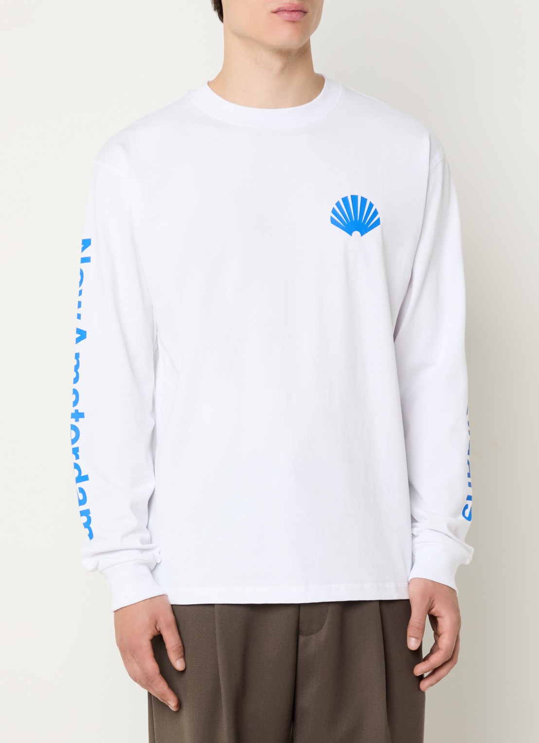 New Amsterdam Surf Association  Longsleeve met logo- en backprint - achterkant 4 kobaltblauw