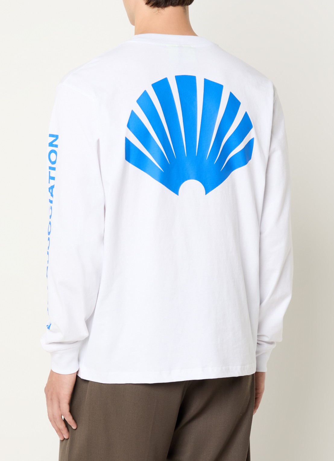 New Amsterdam Surf Association  Longsleeve met logo- en backprint - detail 3 kobaltblauw