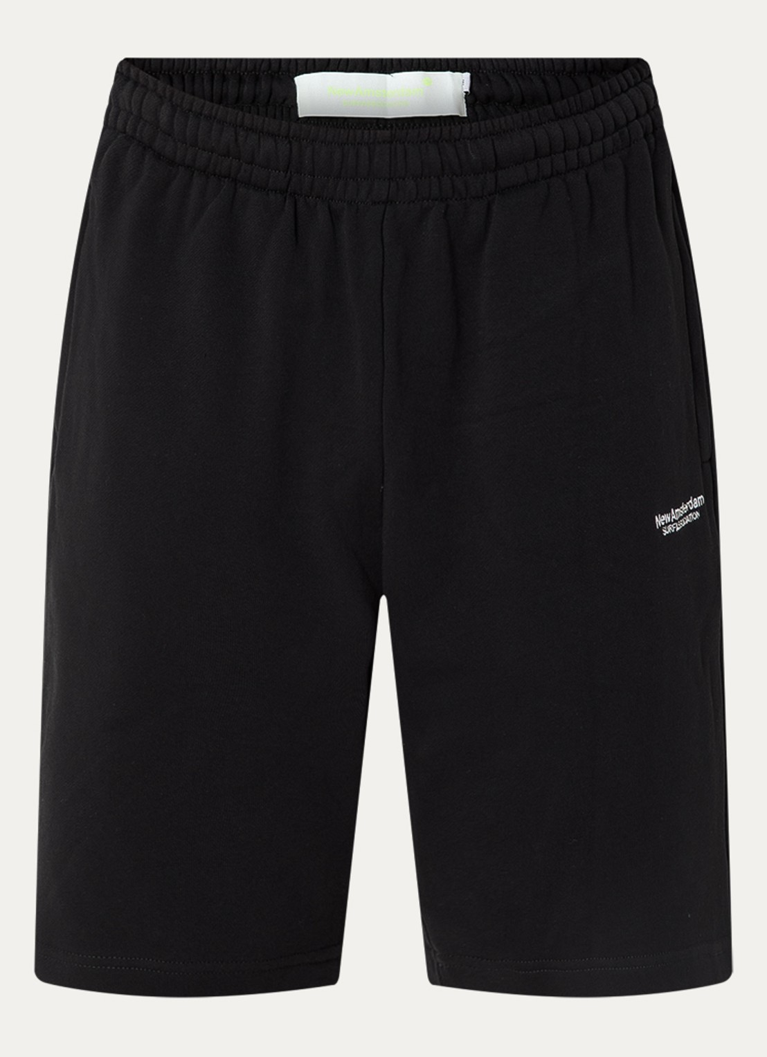 New Amsterdam Surf Association Loose fit korte joggingbroek met logo - voorkant 2 zwart