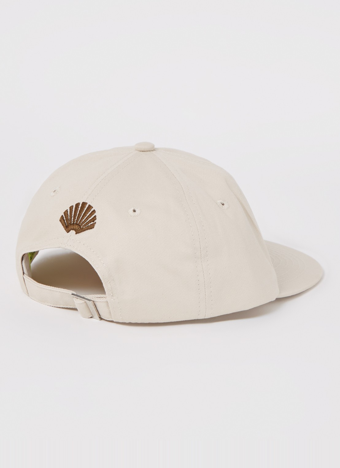 New Amsterdam Surf Association Pet met logoborduring - detail creme