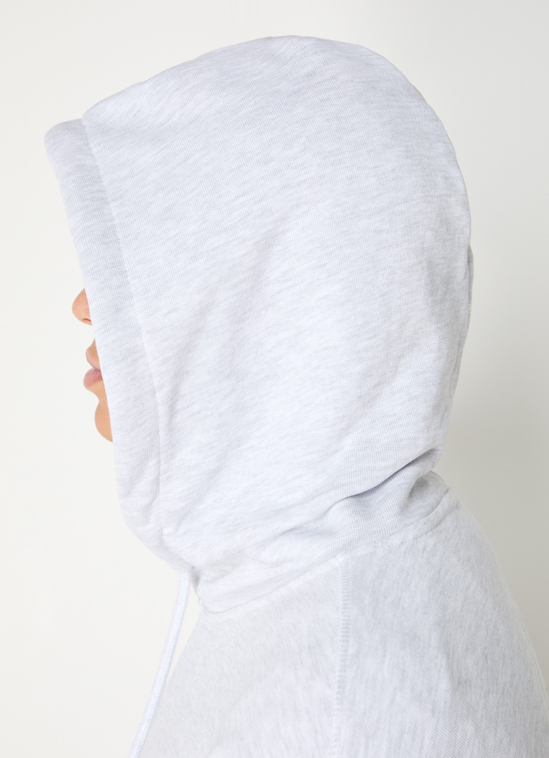 New Amsterdam Surf Association Sprayed hoodie met logo- en backprint - detail 2 grijs