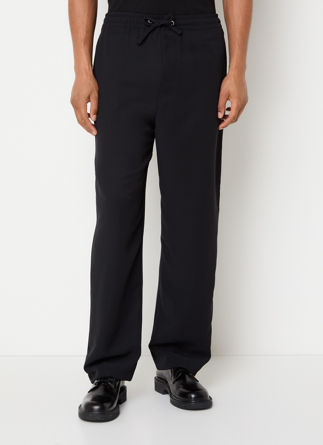 New Amsterdam Surf Association Straight fit chino met steekzakken - detail 3 zwart
