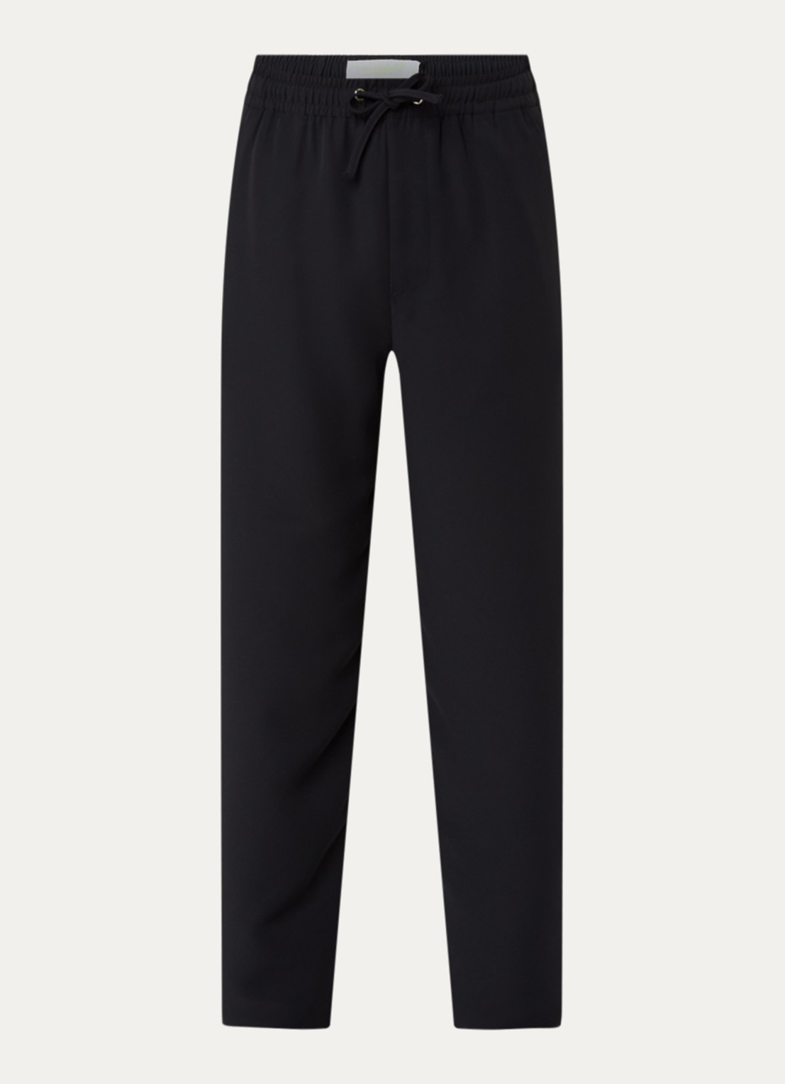 New Amsterdam Surf Association Straight fit chino met steekzakken - voorkant zwart