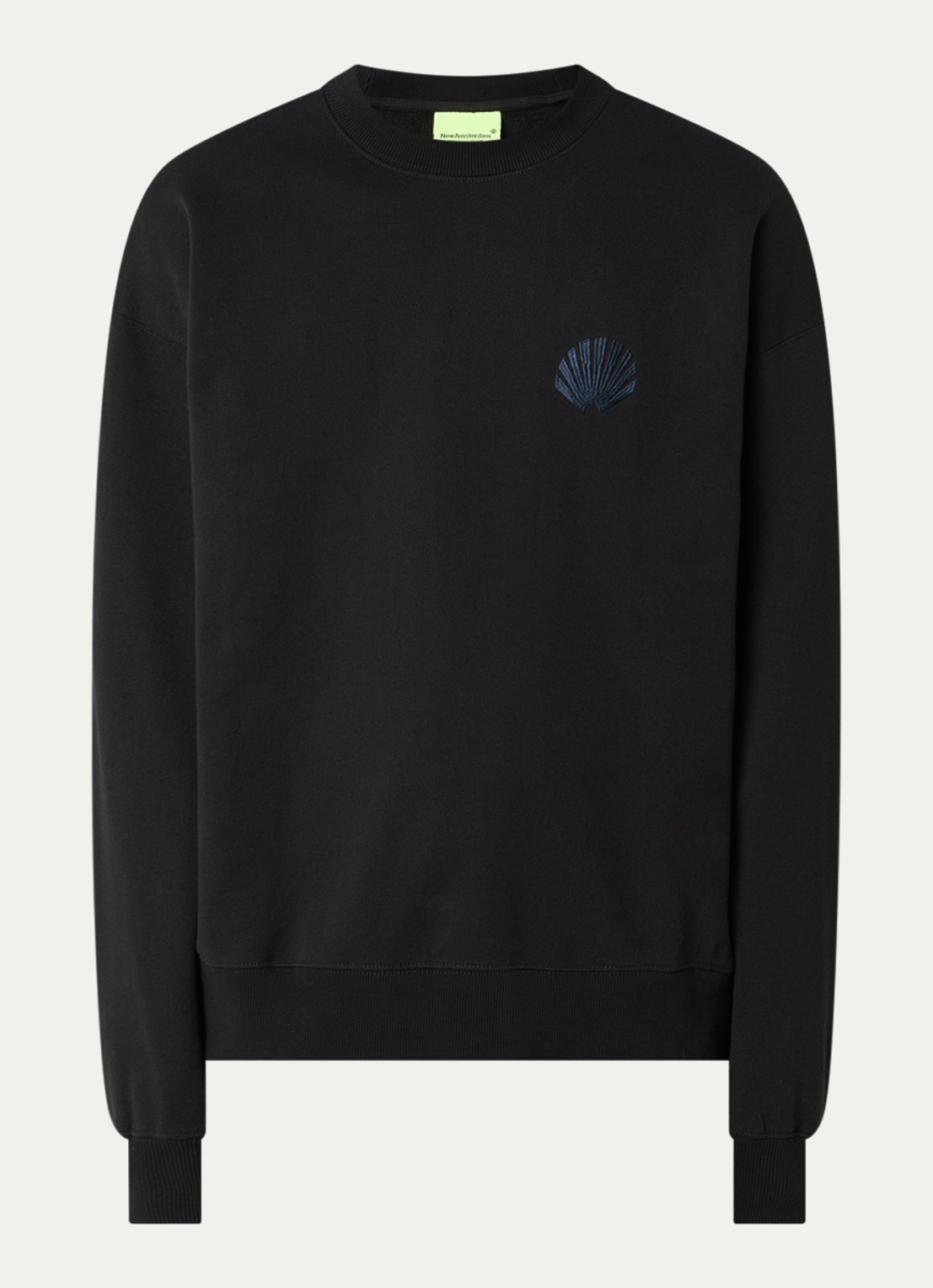 New Amsterdam Surf Association Sweater met logo- en backprint - voorkant 3 zwart