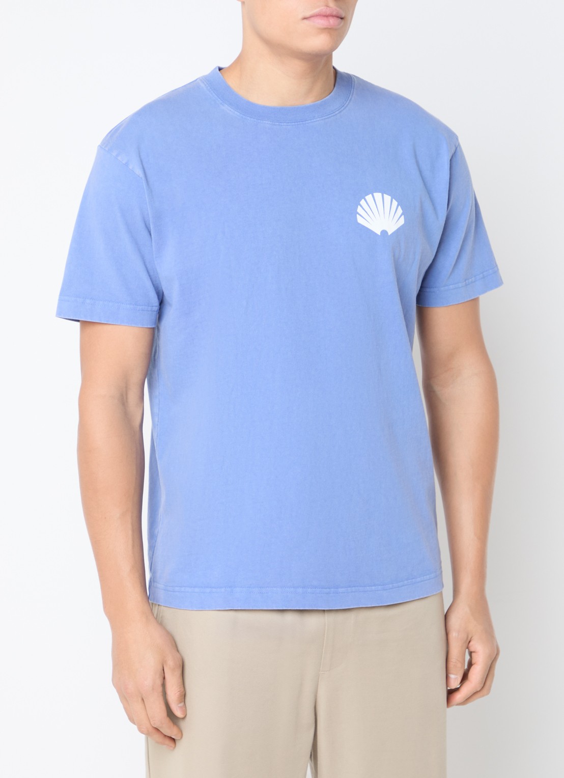 New Amsterdam Surf Association T-shirt met logo- en backprint - achterkant blauw