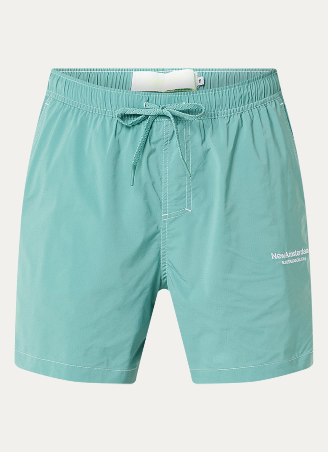 New Amsterdam Surf Association Zwemshorts met steekzakken - voorkant 2 lichtgroen