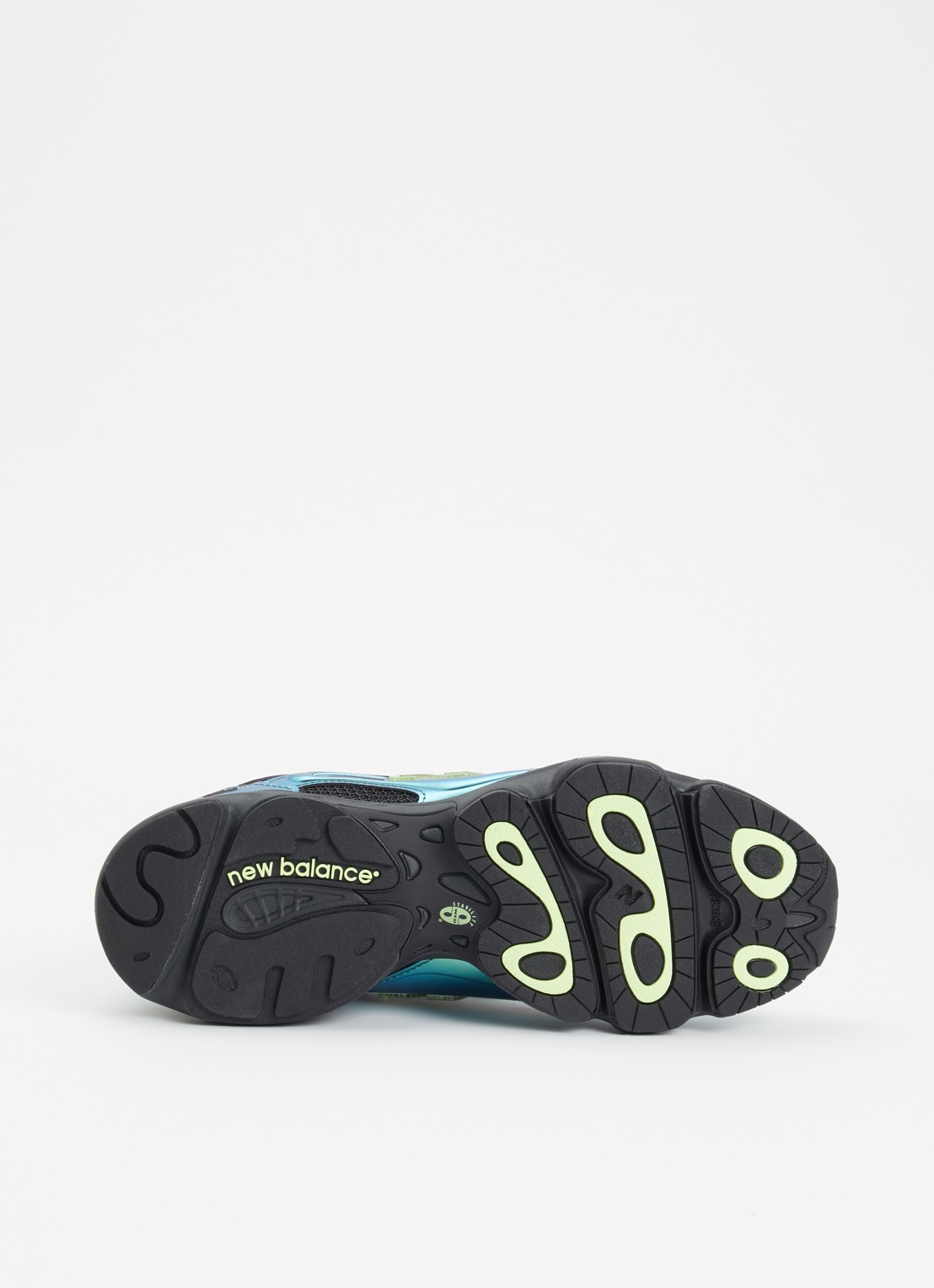 New Balance 1000 sneaker van mesh met metallic details - detail 3 zeegroen