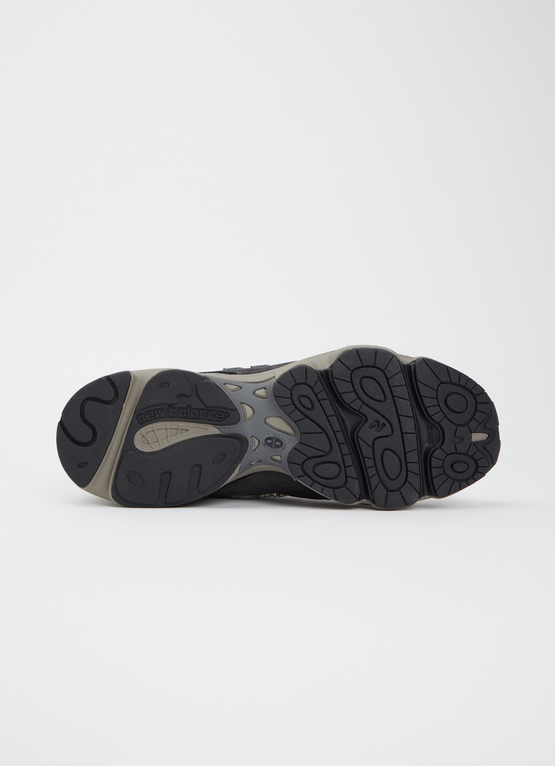 New Balance 1000 sneaker van mesh met suède details - detail 4 antraciet