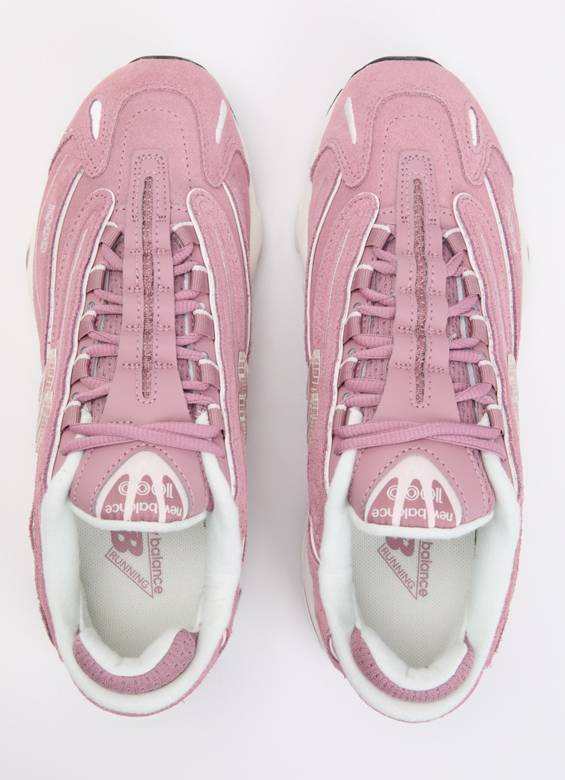 New Balance 1000 sneaker van suède  - detail 5 roze