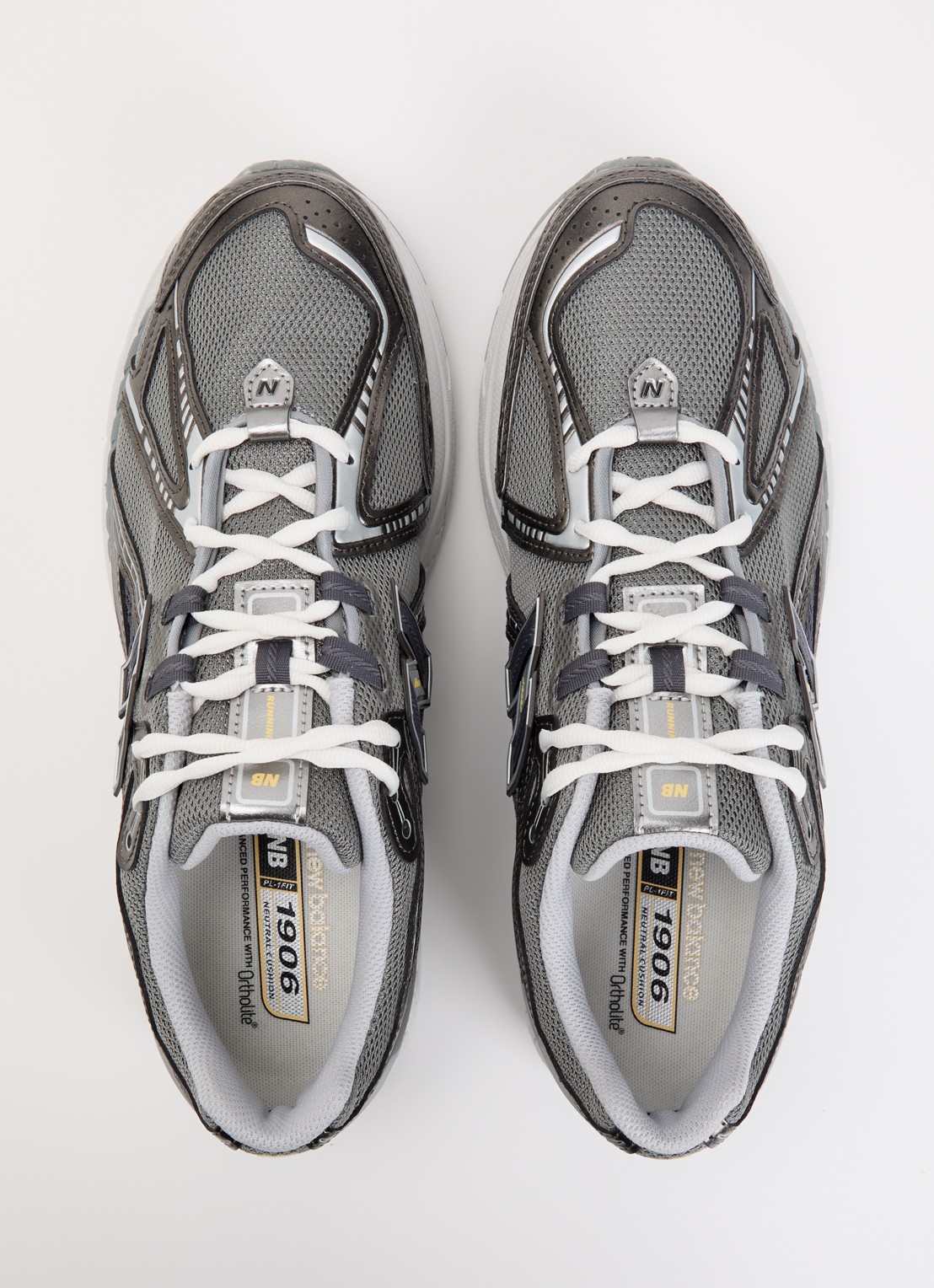 New Balance 1906 sneaker met mesh details - detail 3 grijs