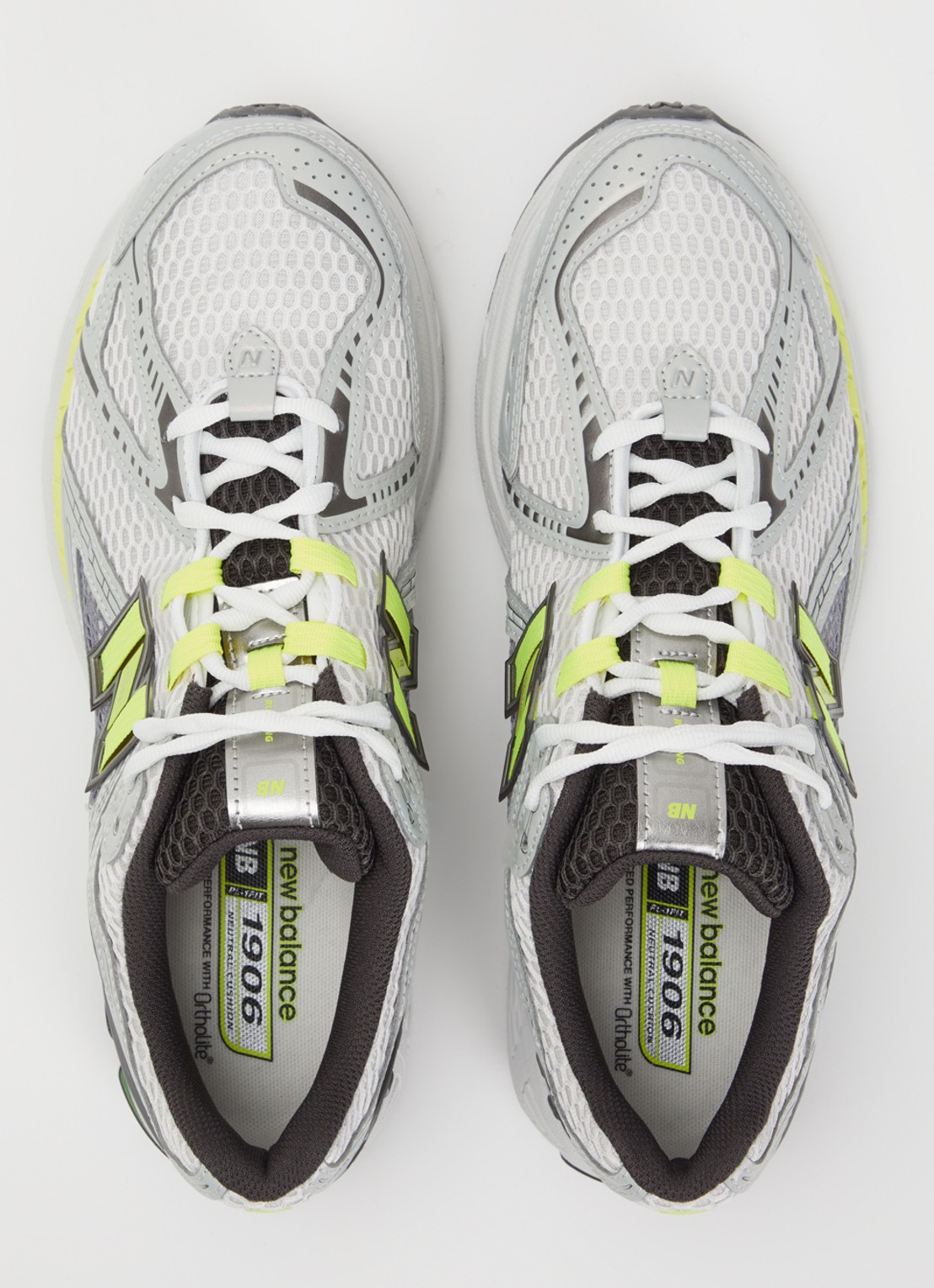 New Balance 1906 sneaker met mesh details - detail 4 wit