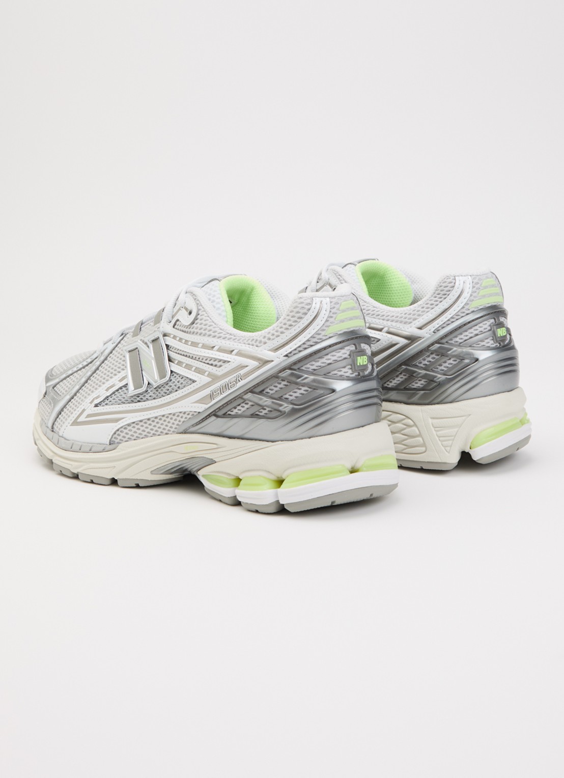 New Balance 1906 sneaker met mesh details - achterkant grijs