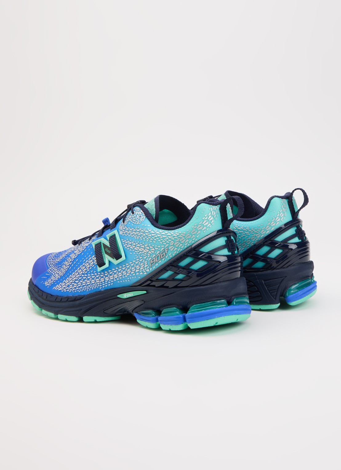 New Balance 1906 sneaker met mesh details - achterkant 4 blauw