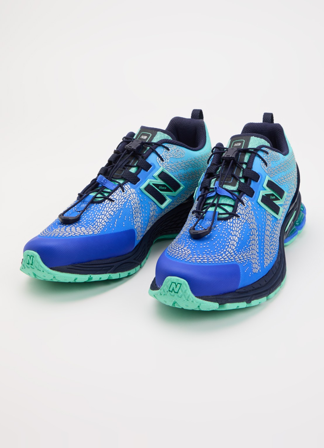 New Balance 1906 sneaker met mesh details - detail blauw