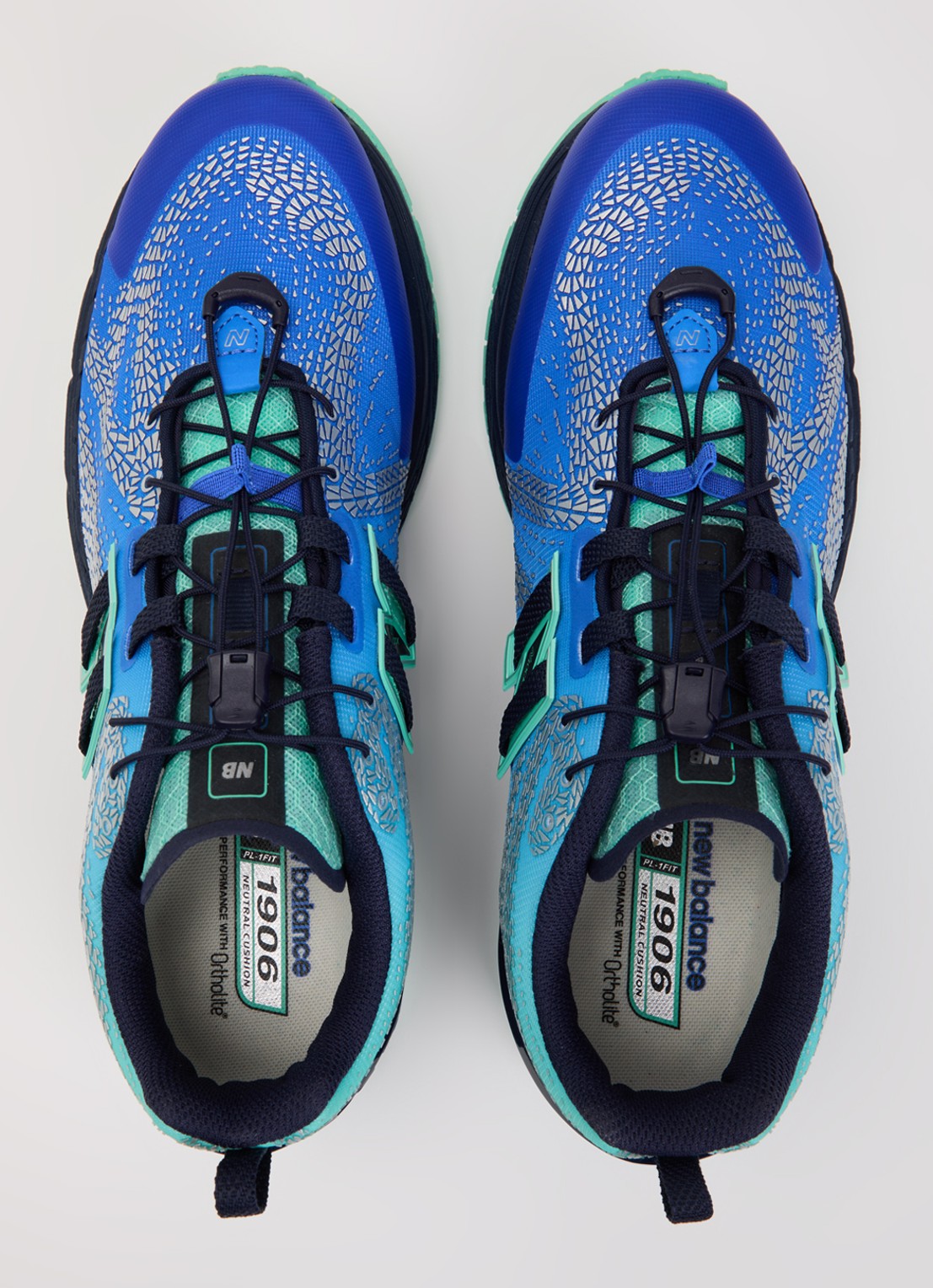 New Balance 1906 sneaker met mesh details - detail 2 blauw