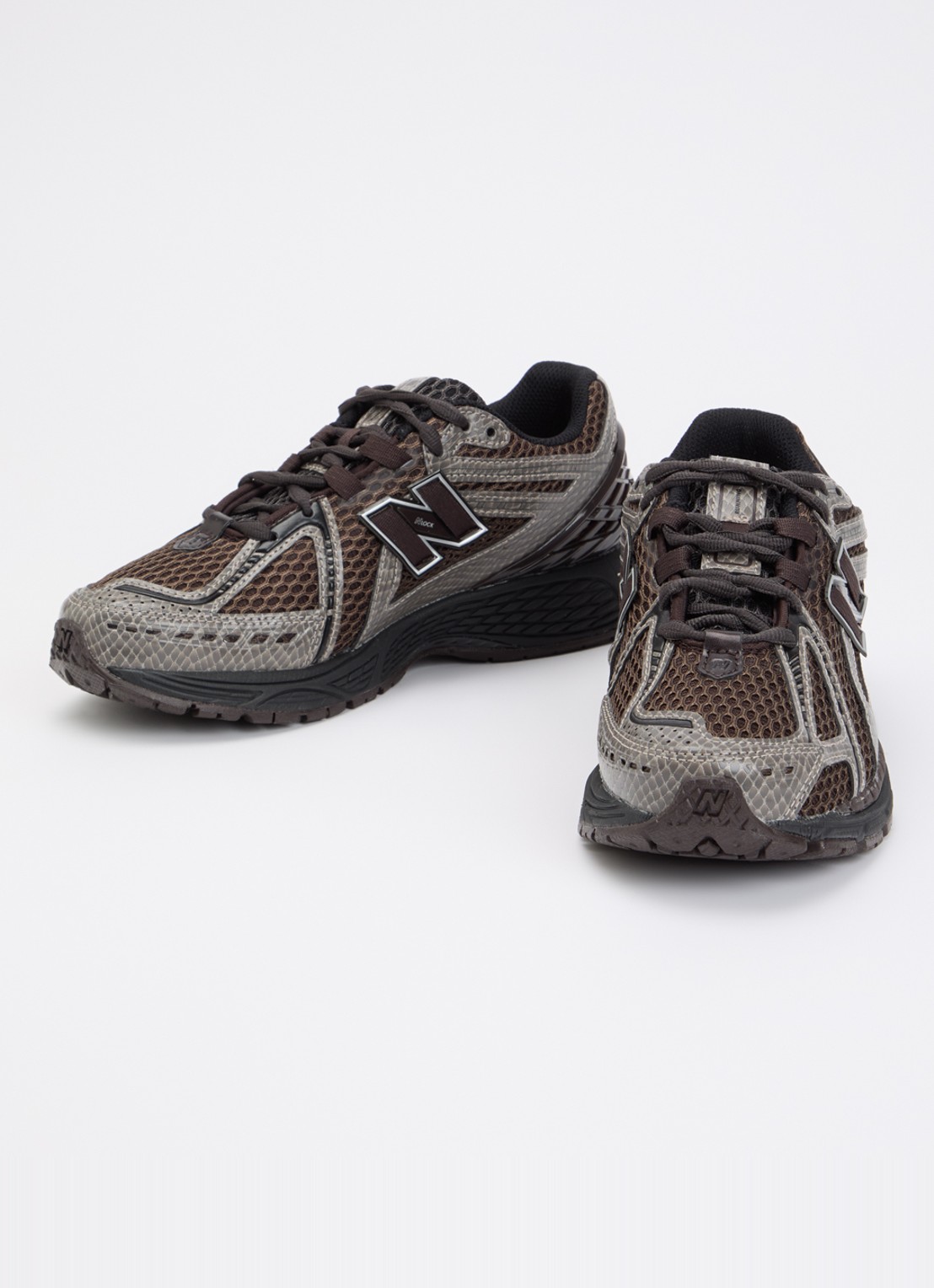 New Balance 1906 sneaker met mesh details - detail 3 donkerbruin