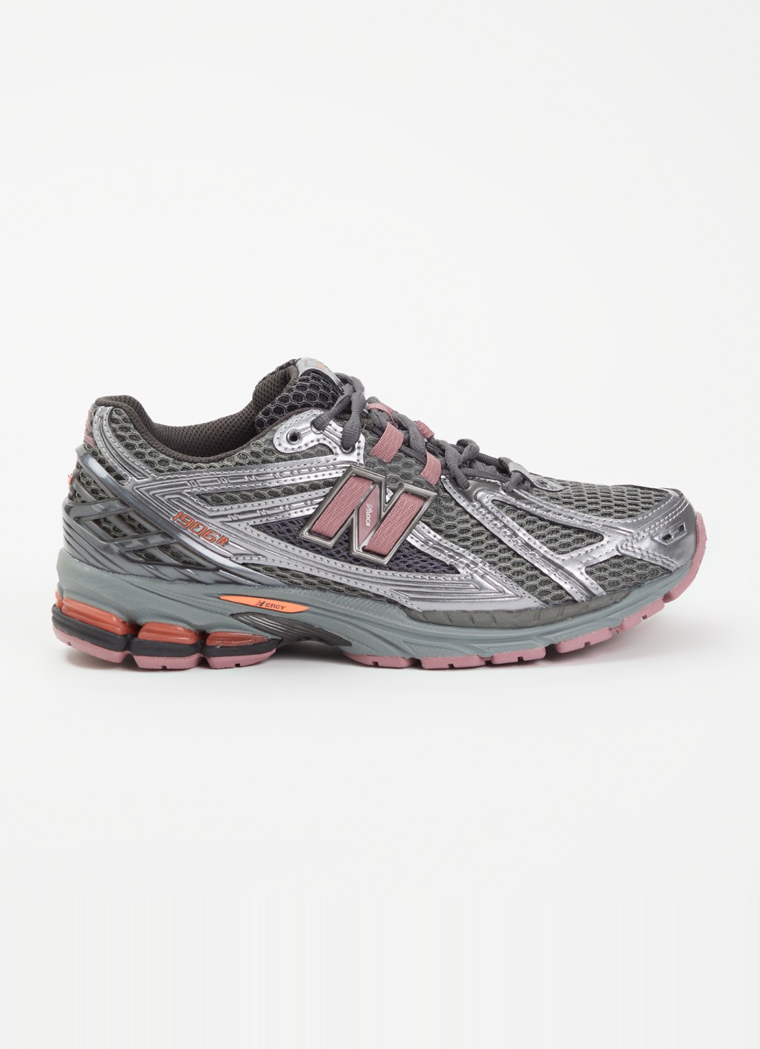 New Balance 1906 sneaker met mesh details - voorkant 2 zilver