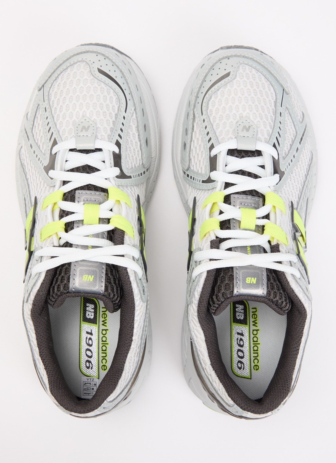 New Balance 1906 sneaker met mesh details - detail 4 grijs