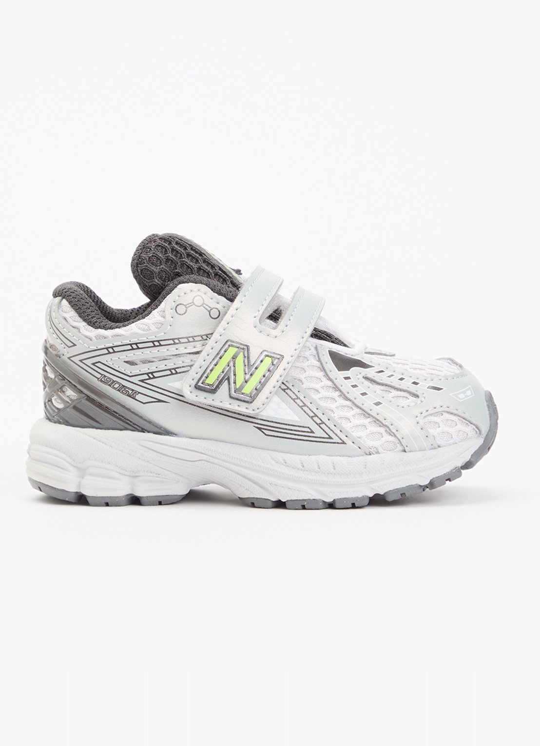 New Balance 1906 sneaker met mesh details - voorkant 2 grijs