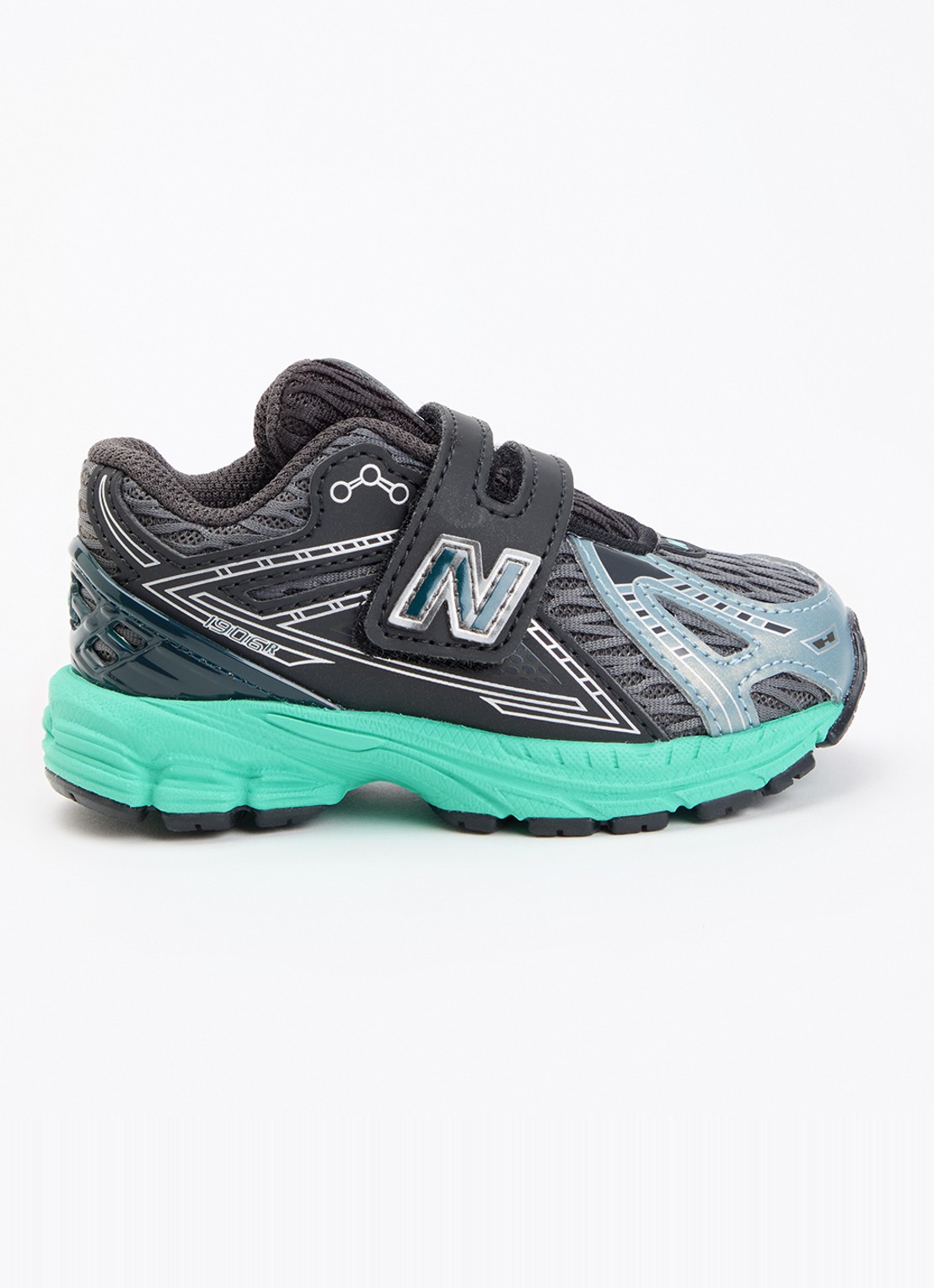 New Balance 1906 sneaker met mesh details - voorkant 2 antraciet