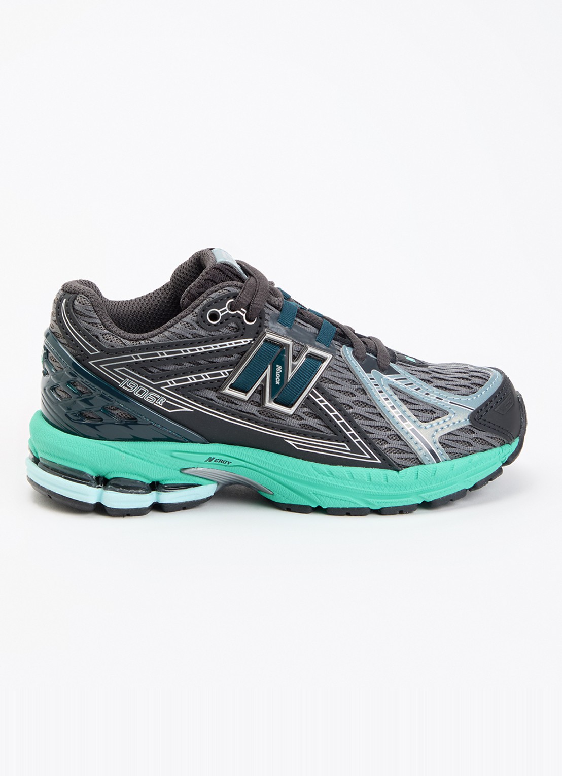 New Balance 1906 sneaker met mesh details - voorkant 2 antraciet