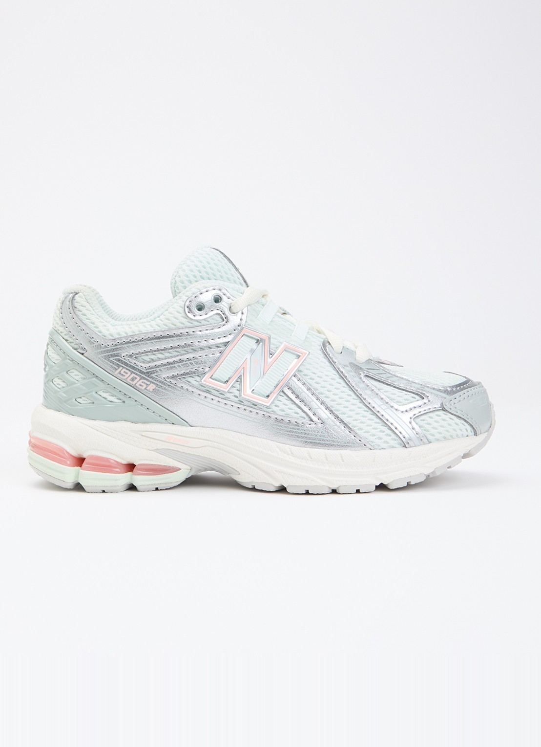 New Balance 1906 sneaker met mesh details - voorkant lindegroen