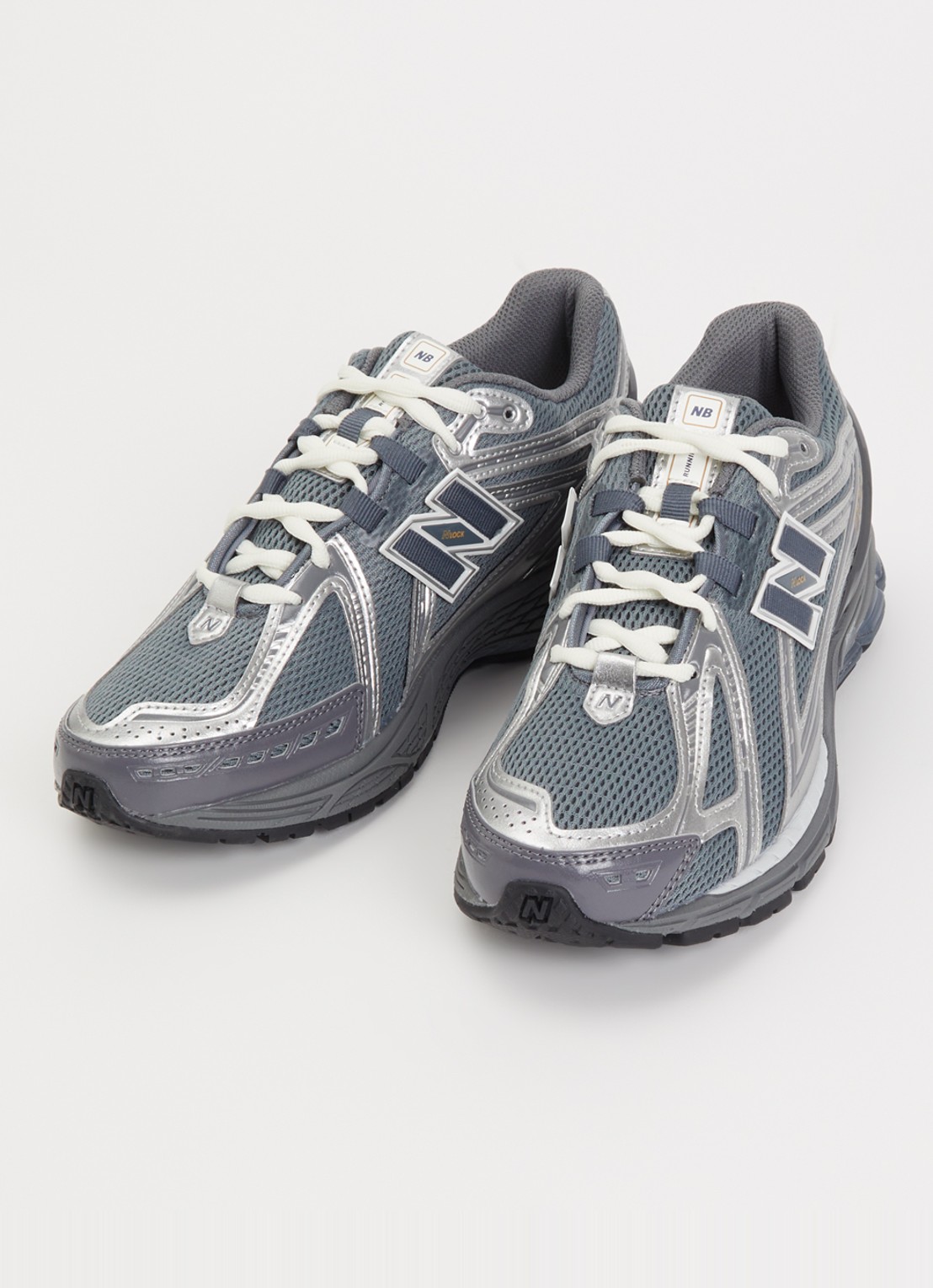 New Balance 1906 sneaker van mesh met metallic details - detail 2 blauwgrijs