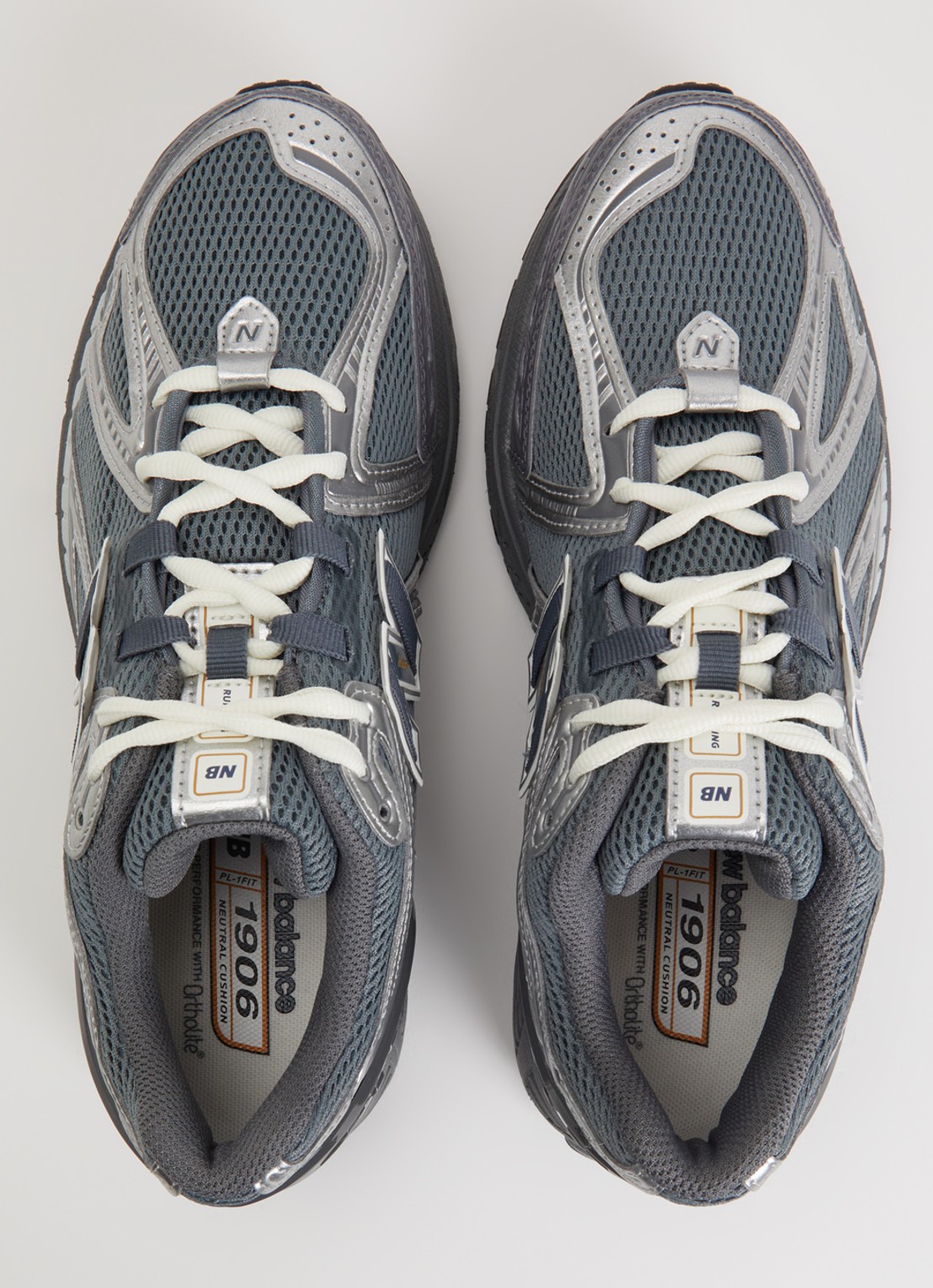 New Balance 1906 sneaker van mesh met metallic details - detail 3 blauwgrijs