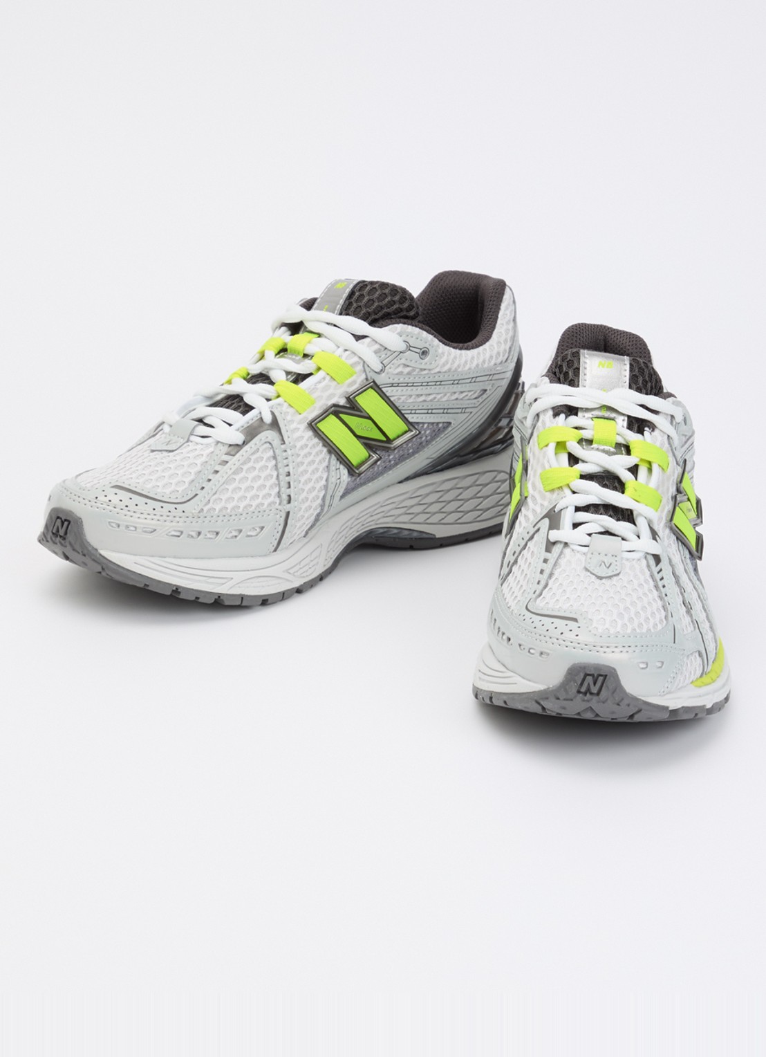 New Balance 1906R sneaker van mesh met metallic details - detail 3 grijs