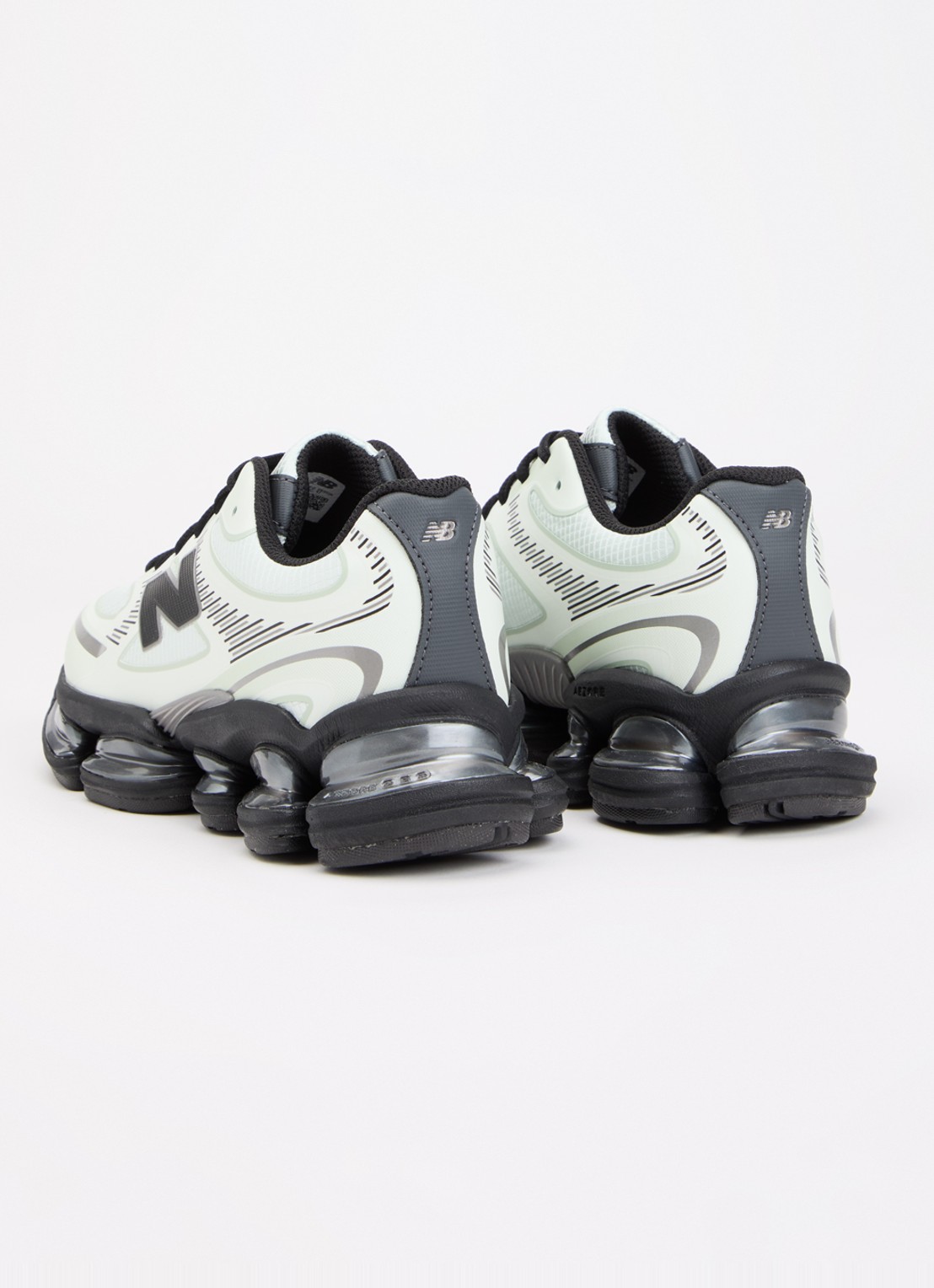 New Balance 2000 sneaker met logo - achterkant lindegroen