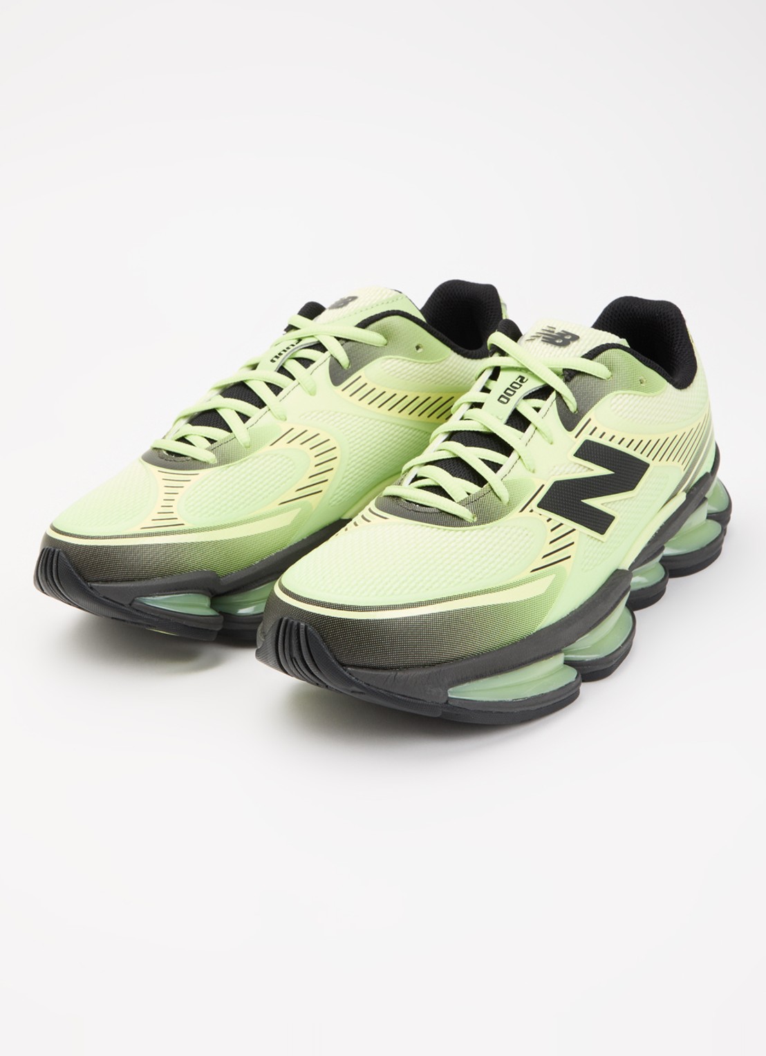New Balance 2000 sneaker met mesh details - detail 3 lime