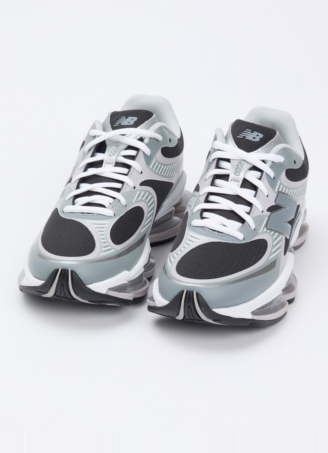New Balance 2000 sneaker met mesh details - detail 3 zilver