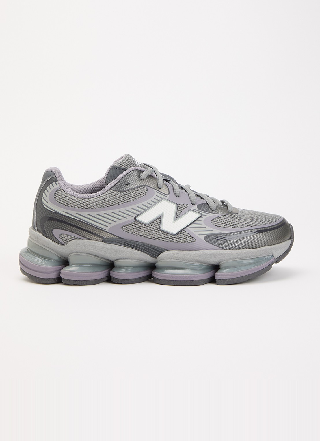 New Balance 2000 sneaker met mesh details - voorkant 5 grijs